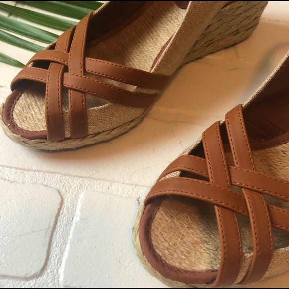 Ralph Lauren Candice Espadrille Wedged Leather - Picture 2 of 7